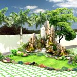 tiểu cảnh non bộ nhà ống