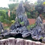 thiết kế thi công hòn non bộ thế phu thê