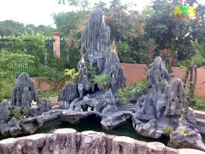 thiết kế thi công hòn non bộ thế phu thê